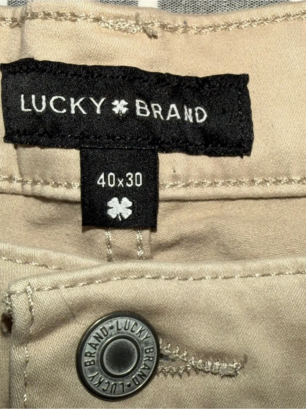 Lucky Brand Men's 410 Athletic Straight Khaki Stretch Pants/Chinos/Size 40